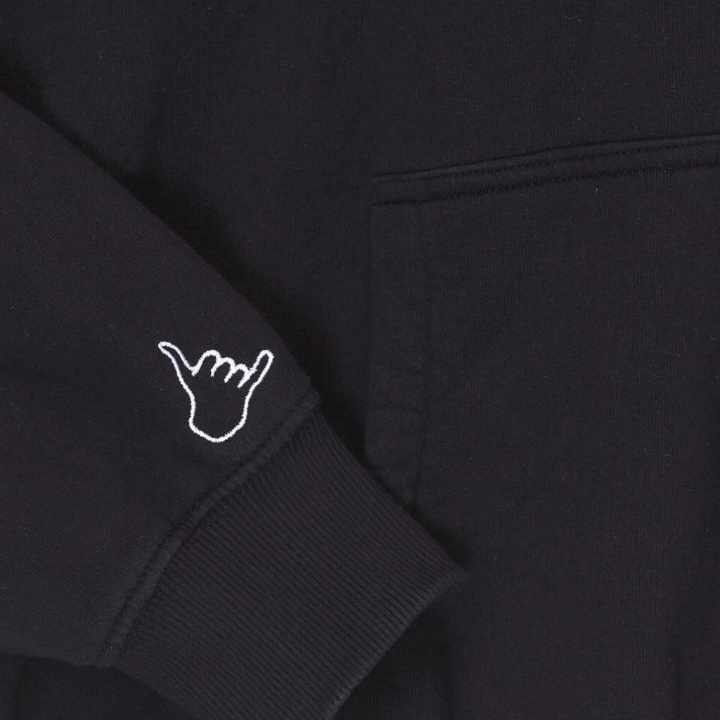 Black 1-9 logo hoodie