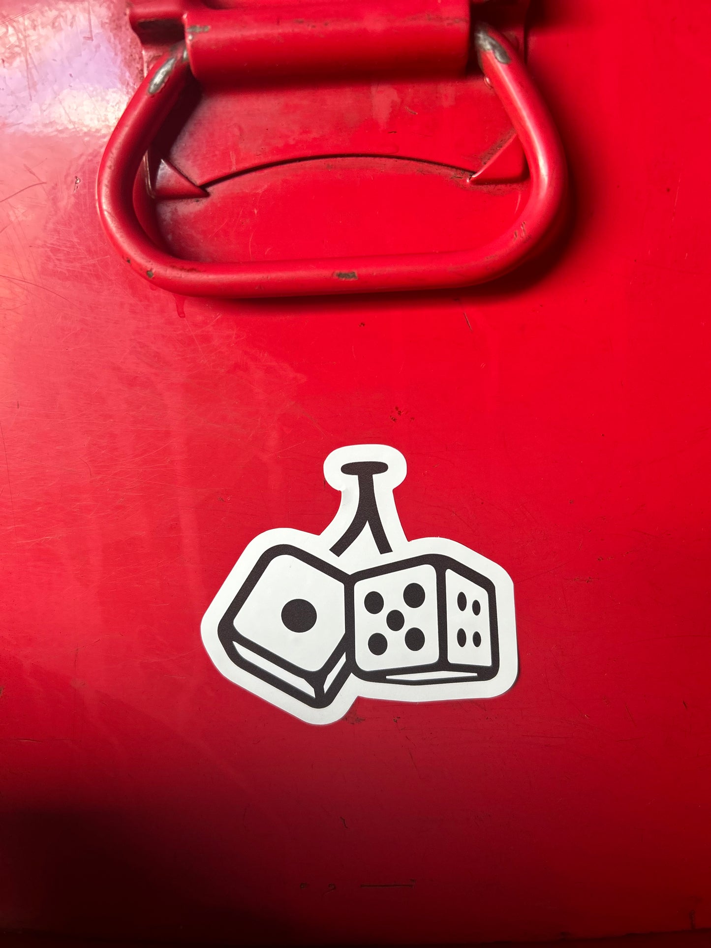 Small dice sticker