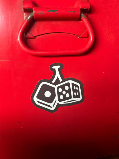 Small dice sticker